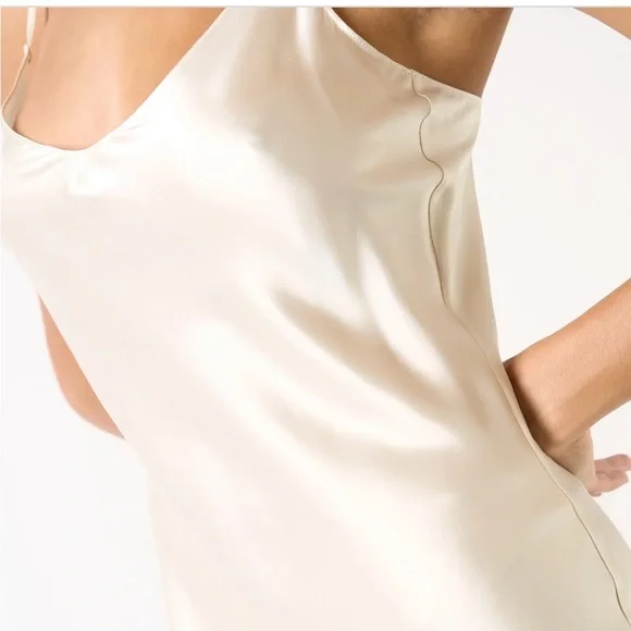 NWOT Sablyn Taylor Slip Dress in Prism (Beige) size XS - Picture 2 of 7